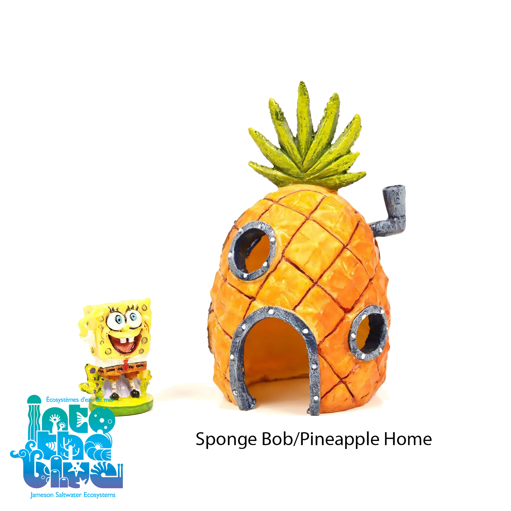 Penn-Plax - Aquarium Decor | Nickelodeon - SpongeBob SquarePants | SpongeBob & Pineapple Home